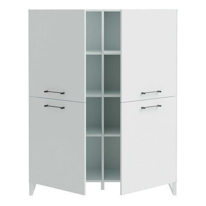 Onyx Light Grey 4 Door Storage Cabinet
