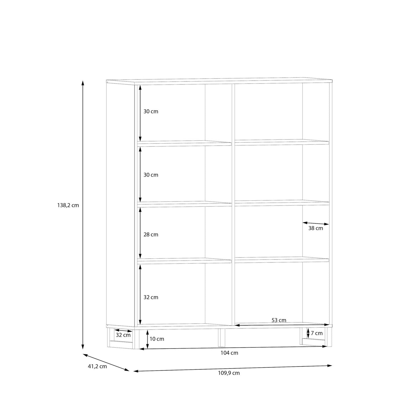 Onyx Light Grey 4 Door Storage Cabinet