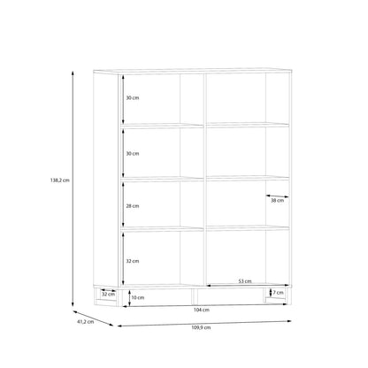 Onyx Light Grey 4 Door Storage Cabinet