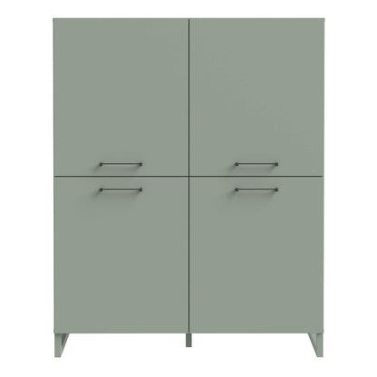 Onyx Sage Green 4 Door Storage Cabinet