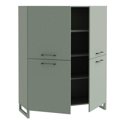 Onyx Sage Green 4 Door Storage Cabinet