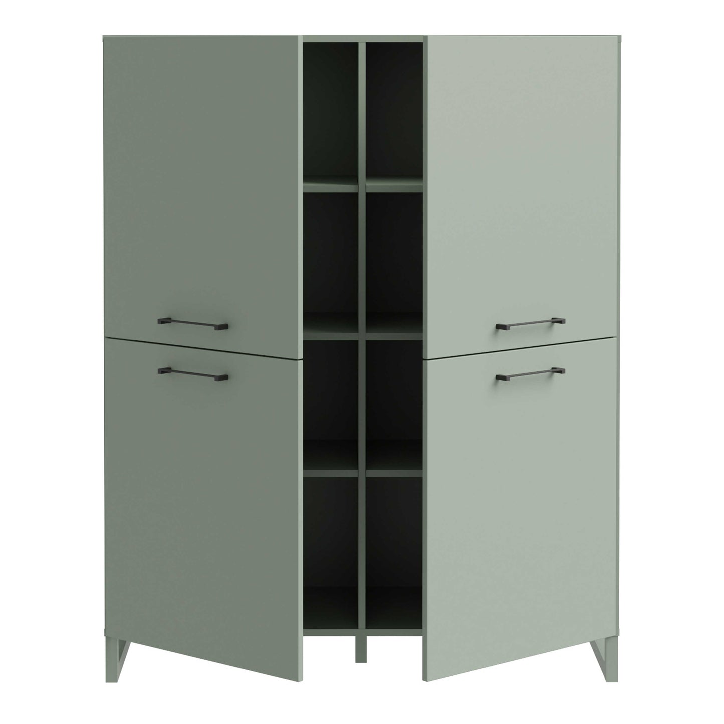 Onyx Sage Green 4 Door Storage Cabinet