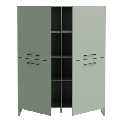 Onyx Sage Green 4 Door Storage Cabinet