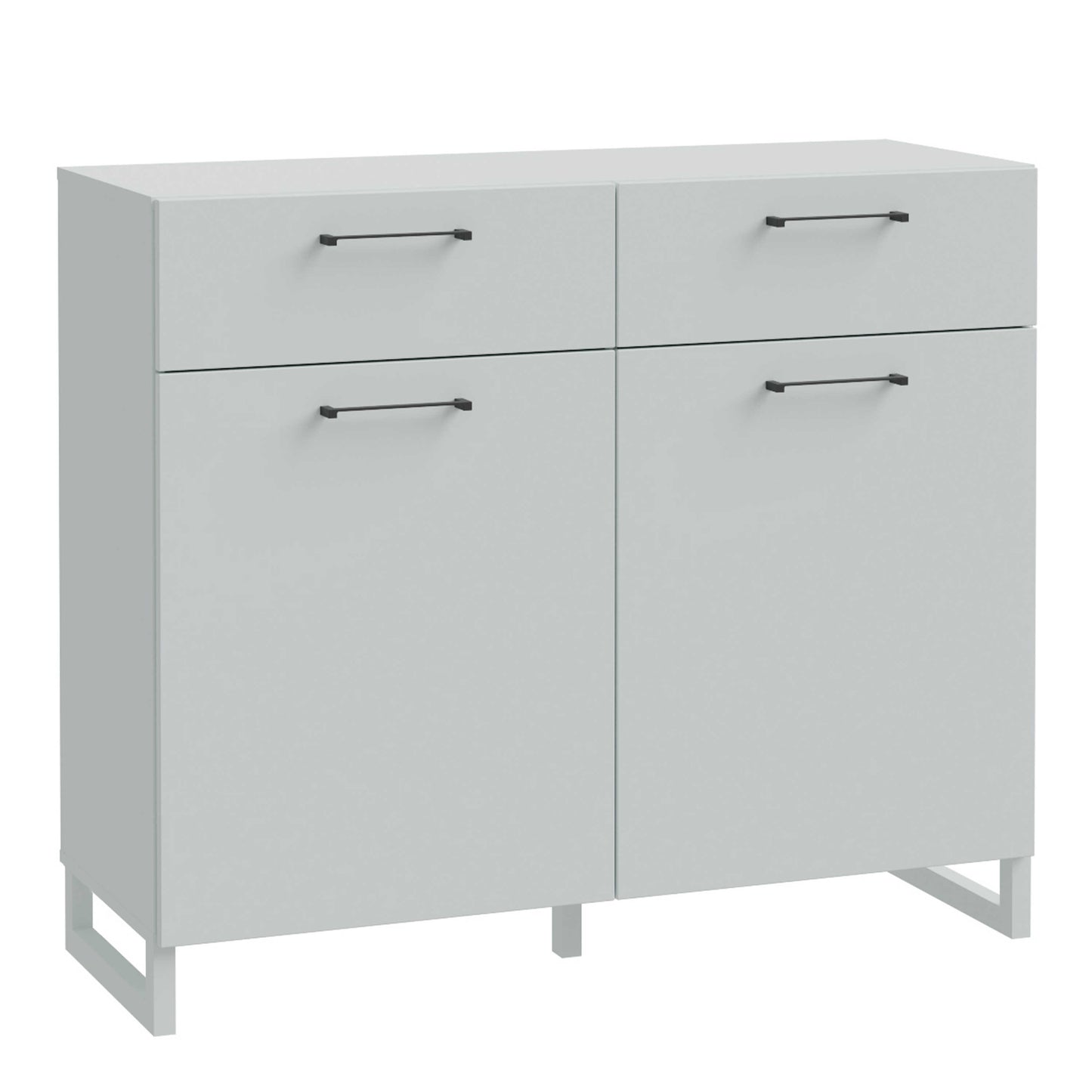 Innsbruck Light Grey Wooden 2 Door 2 Drawer Storage Chest