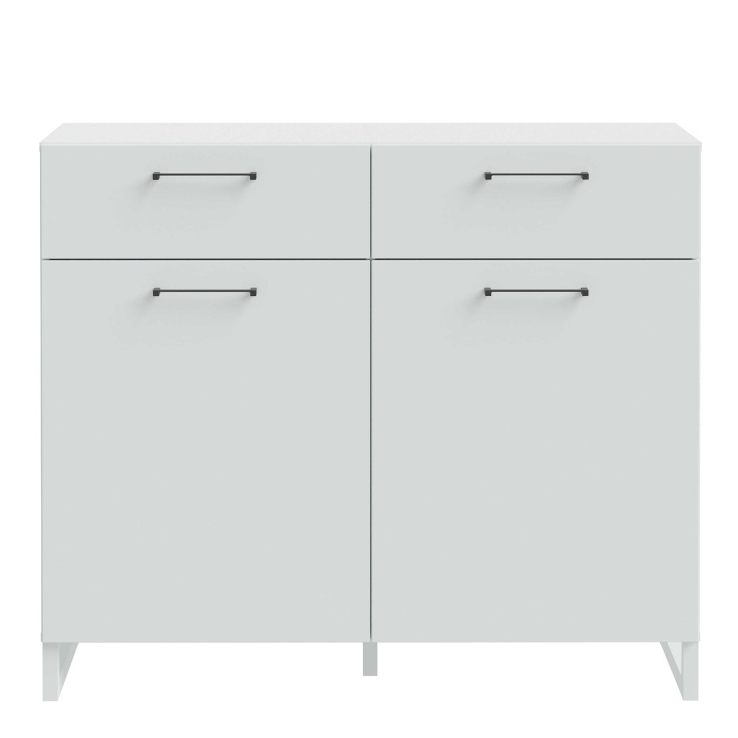 Innsbruck Light Grey Wooden 2 Door 2 Drawer Storage Chest