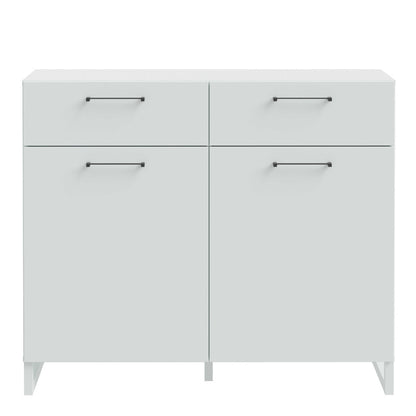 Innsbruck Light Grey Wooden 2 Door 2 Drawer Storage Chest