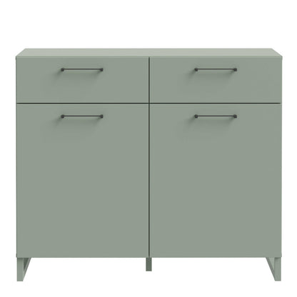 Innsbruck Sage Green Wooden 2 Door  2 Drawer Storage Chest