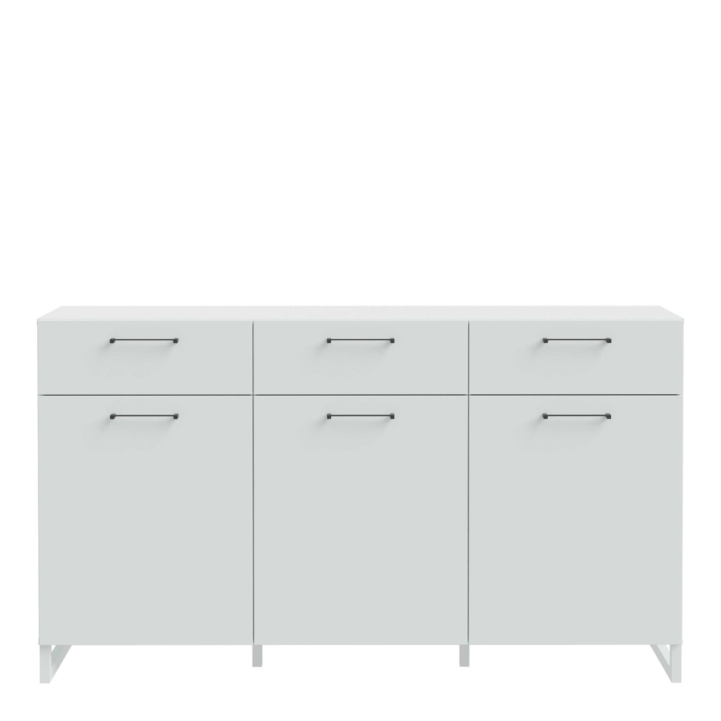 Innsbruck Light Grey Wooden 3 Door 3 Drawer Storage Chest