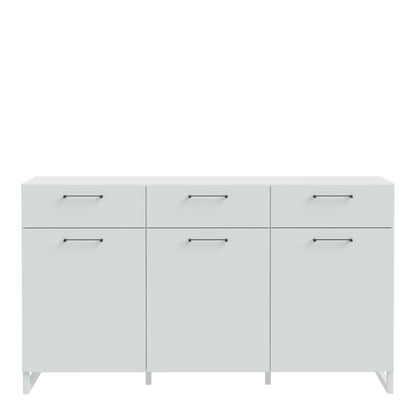 Innsbruck Light Grey Wooden 3 Door 3 Drawer Storage Chest