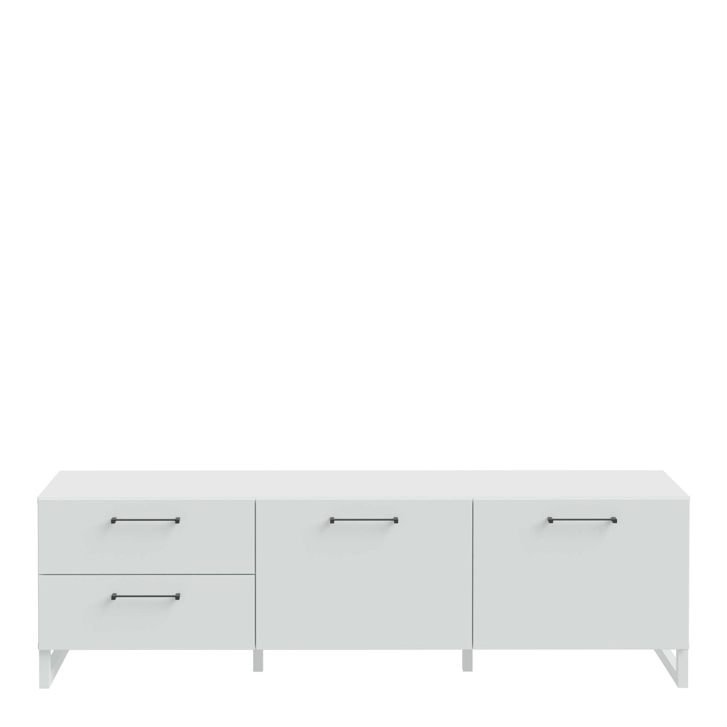Coimbra Light Grey TV Unit 2 Doors 2 Drawers