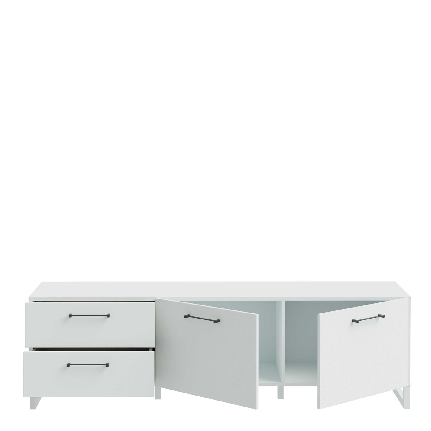 Coimbra Light Grey TV Unit 2 Doors 2 Drawers