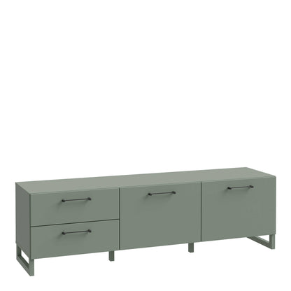 Coimbra Sage Green TV Unit 2 Doors 2 Drawers