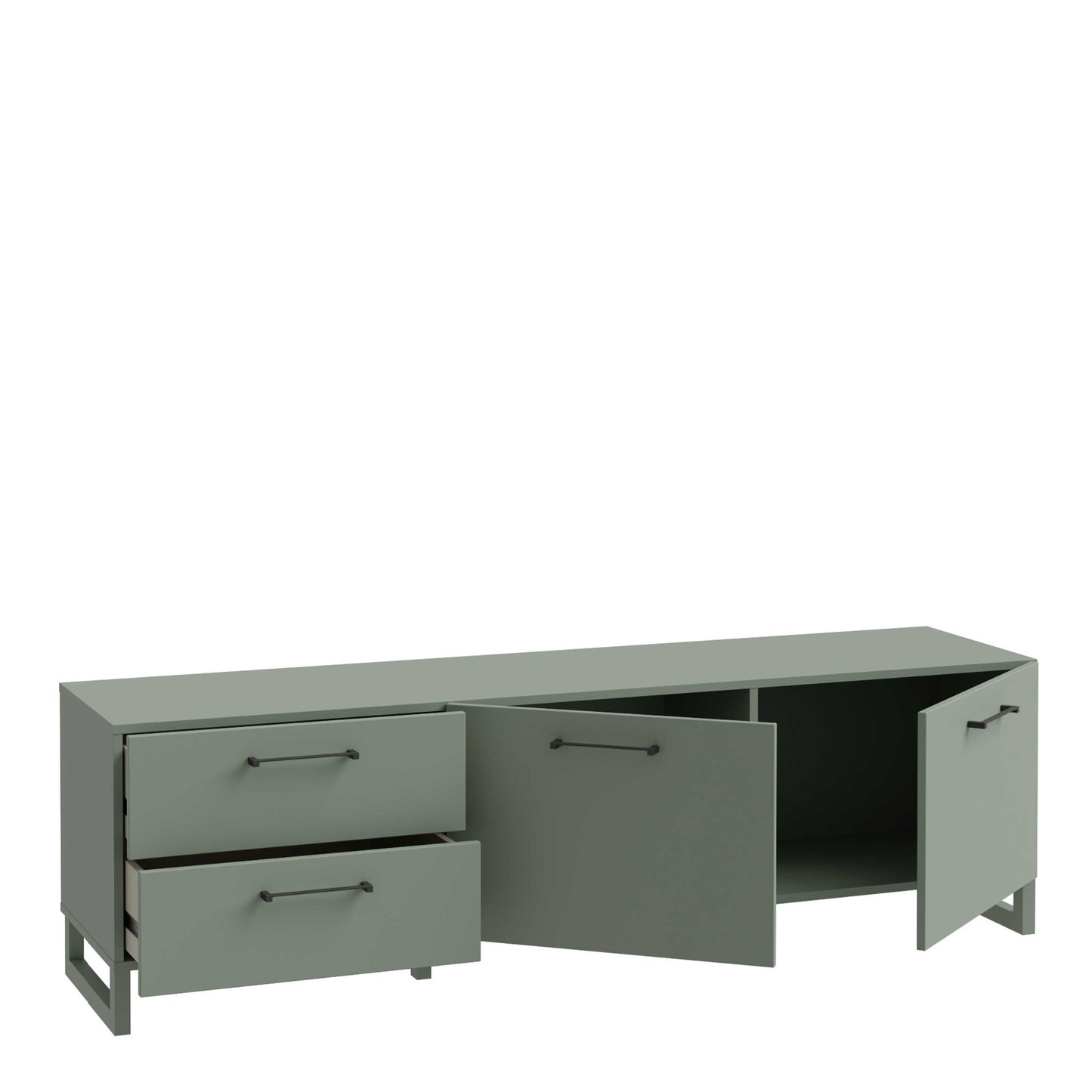 Coimbra Sage Green TV Unit 2 Doors 2 Drawers