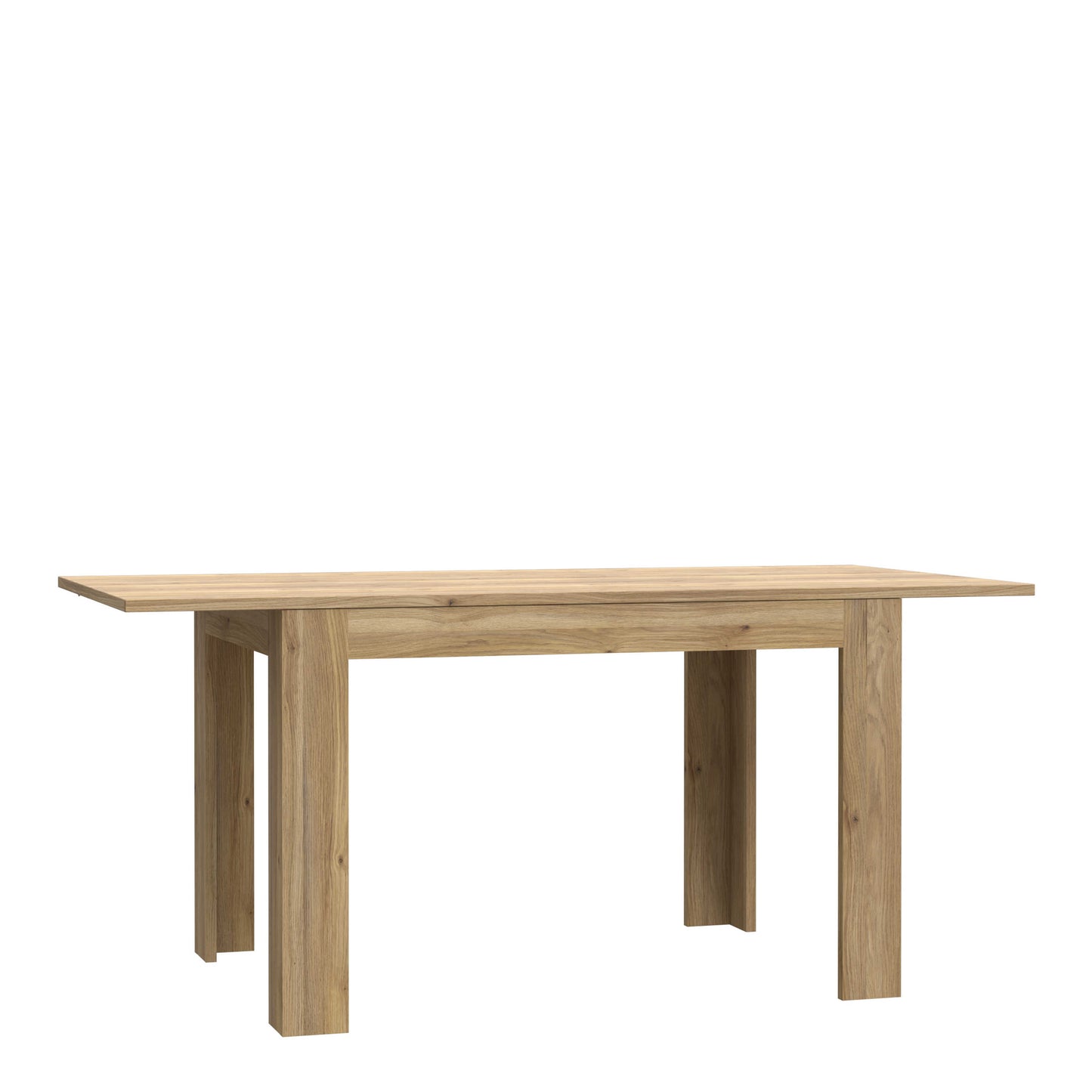 Faro Extendable Industrial Style Dining Table Mauvella Oak Legs