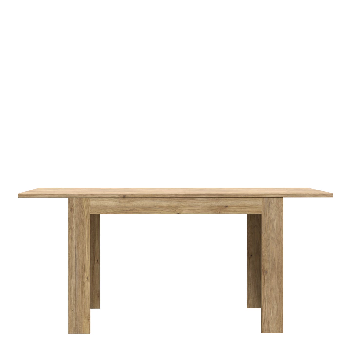 Faro Extendable Industrial Style Dining Table Mauvella Oak Legs