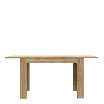 Faro Extendable Industrial Style Dining Table Mauvella Oak Legs