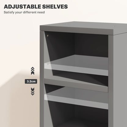 Neta Vipa High Gloss Grey Set Of 2 CD Storage Units With 102 Disc Capacity