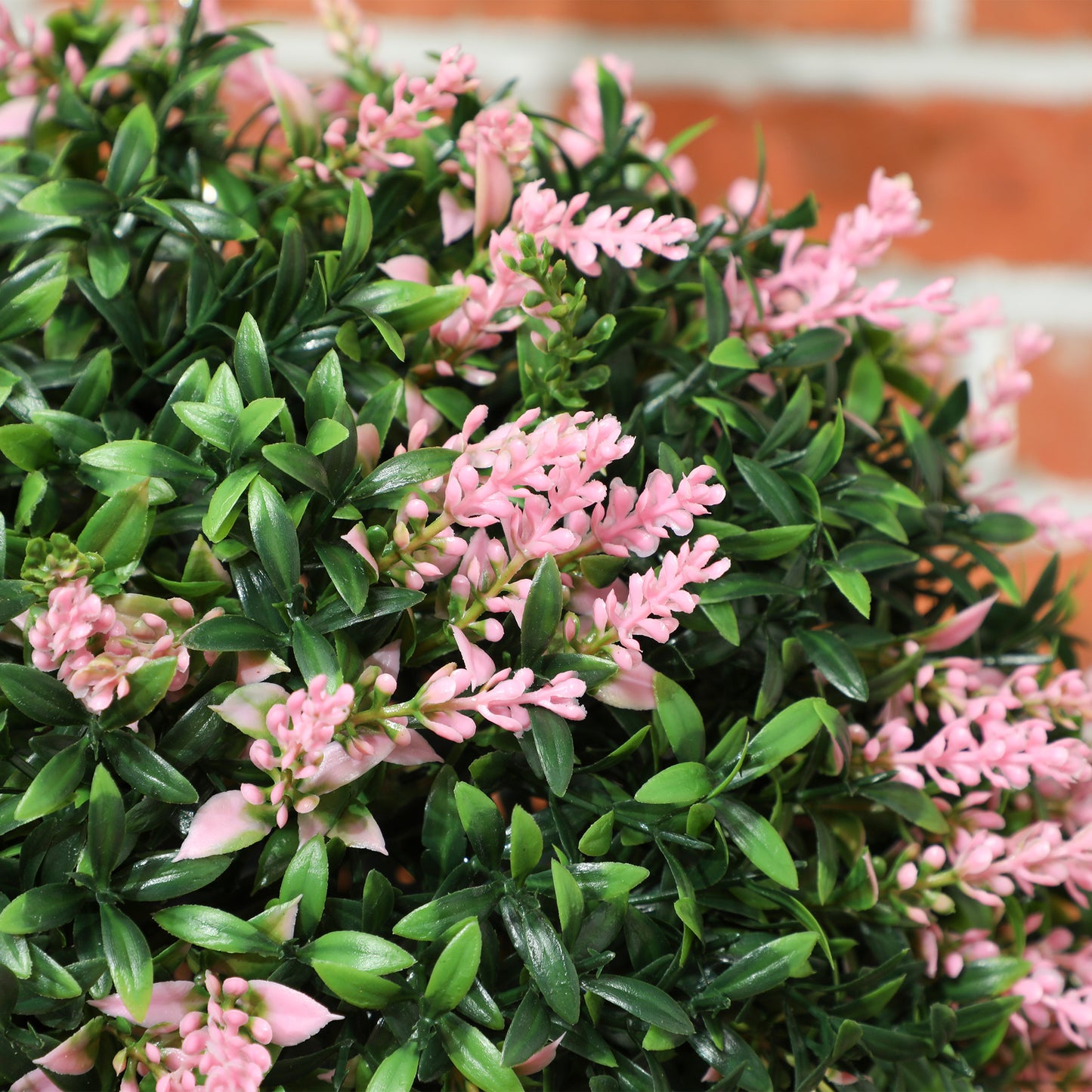 Rari Set Of 2 UV Resistant Artificial Topiary Ball Plants In Pink