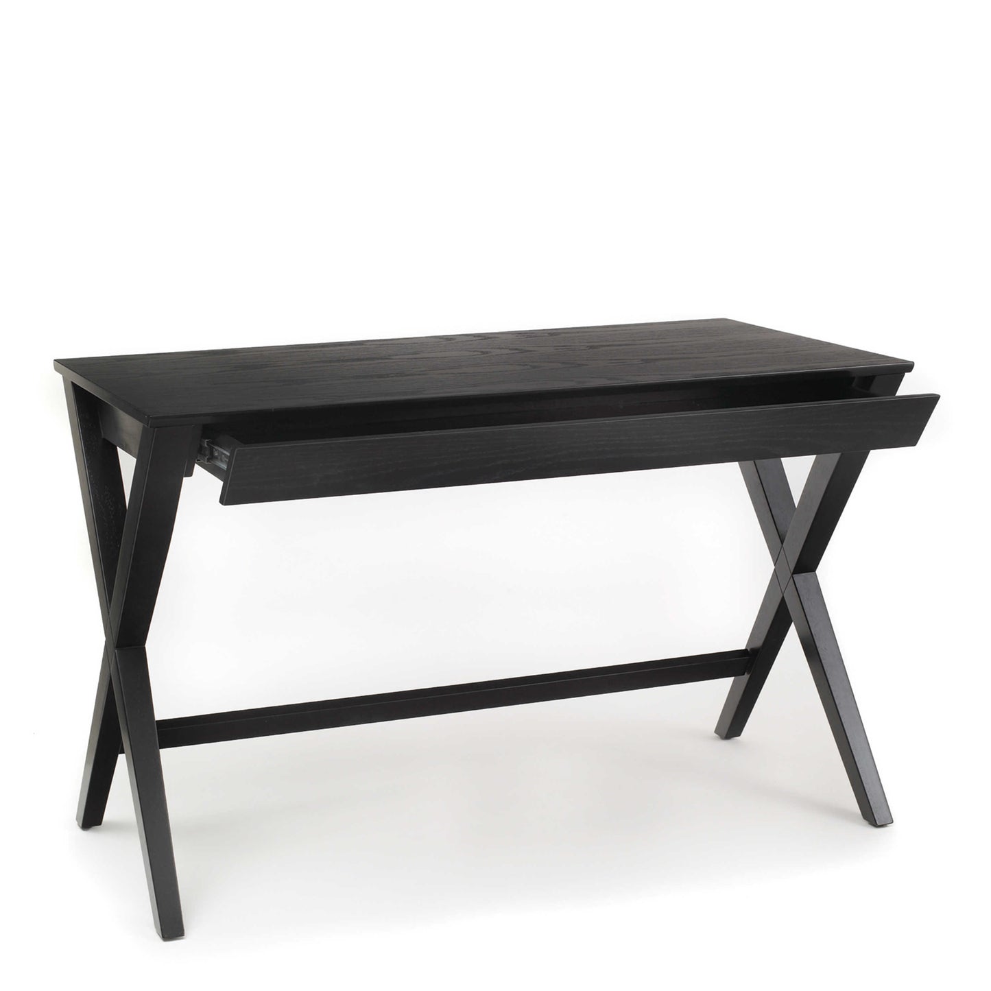 Verona Black Oak Veneer Desk with Drawer