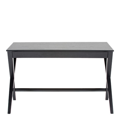 Verona Black Oak Veneer Desk with Drawer