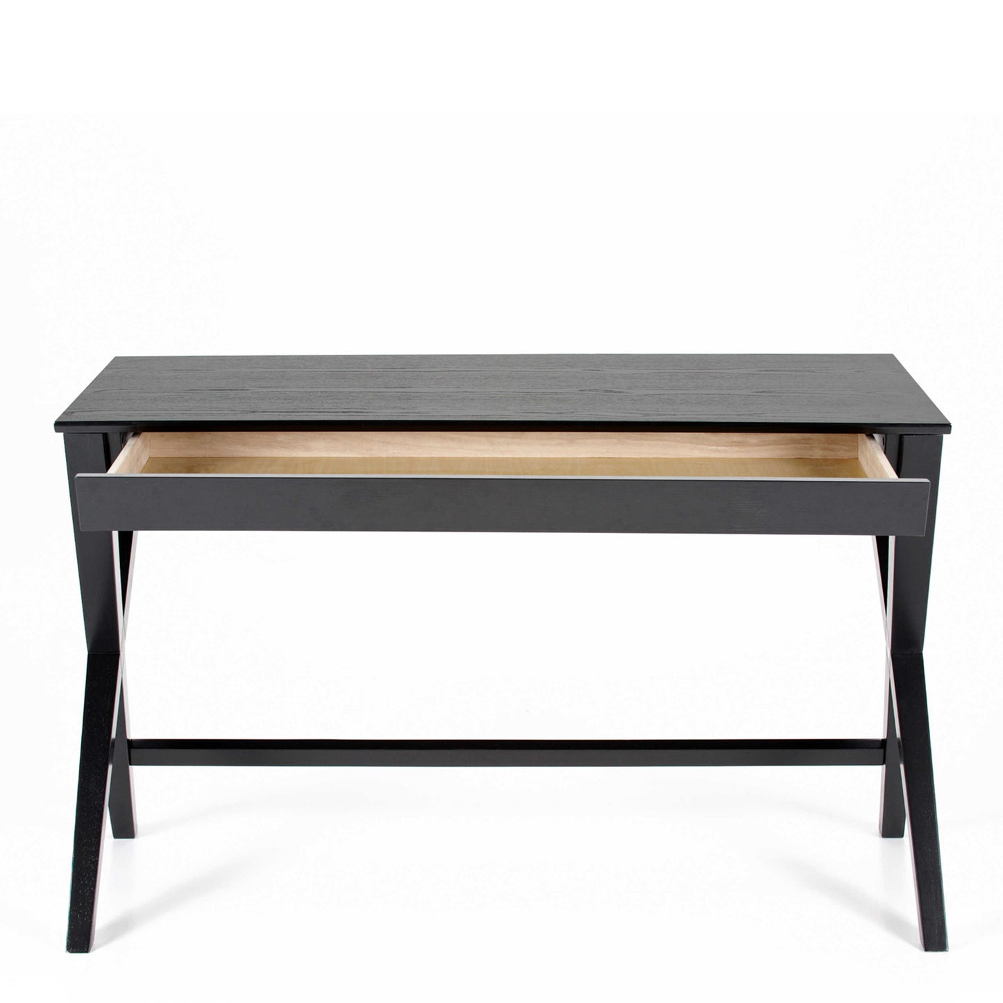Verona Black Oak Veneer Desk with Drawer