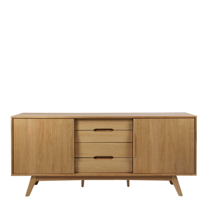 Mossbloom Oak 2 Door 4 Drawers Sideboard