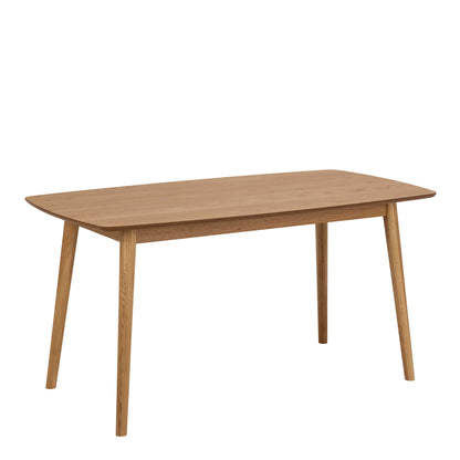Debrecen Solid Oak Wood Rectangular Dining Table