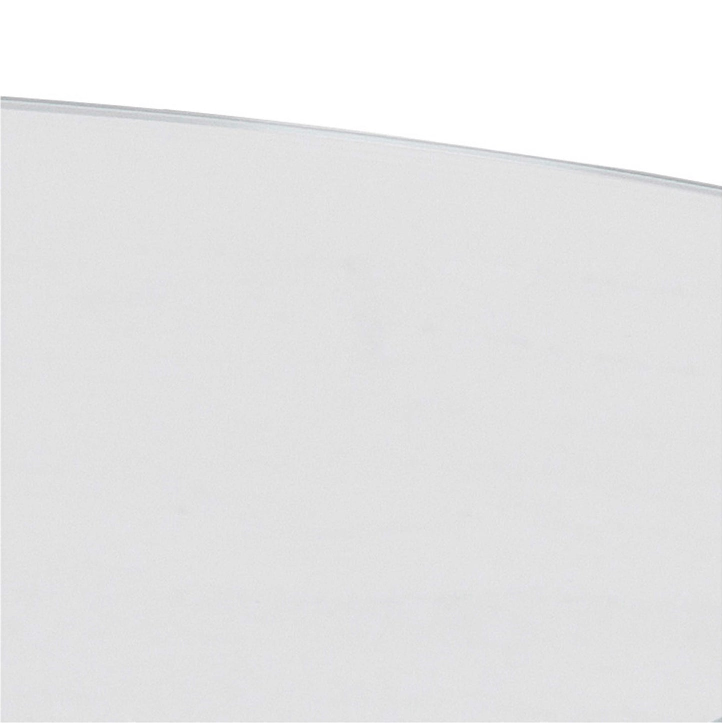 Perth Clear Glass Round Coffee Table Chrome Legs