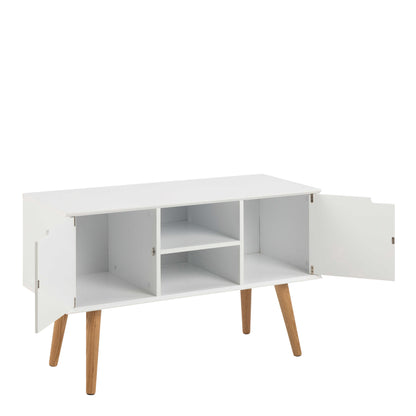 Tokyo White Sideboard 2 Doors 2 Shelves