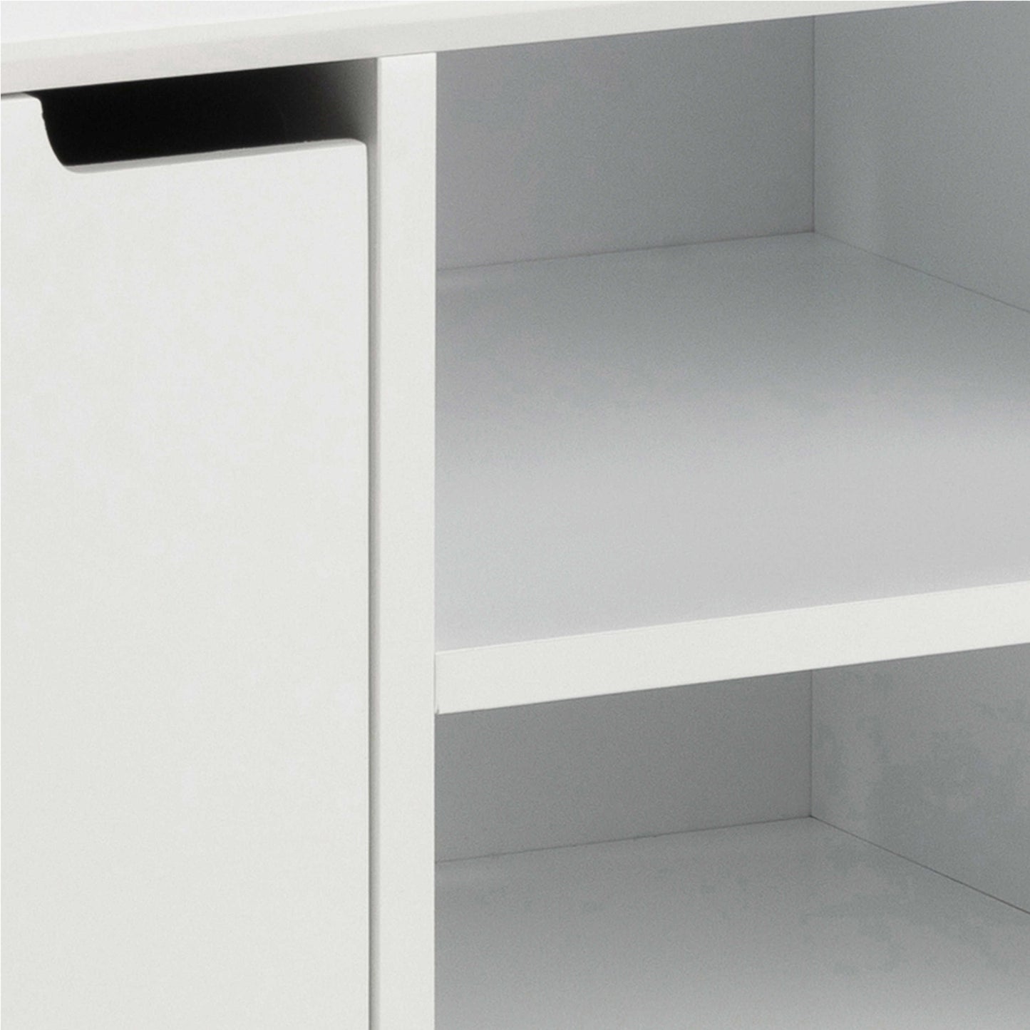 Tokyo White Sideboard 2 Doors 2 Shelves
