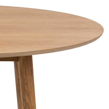 Debrecen Solid Oak Wood Round Dining Table