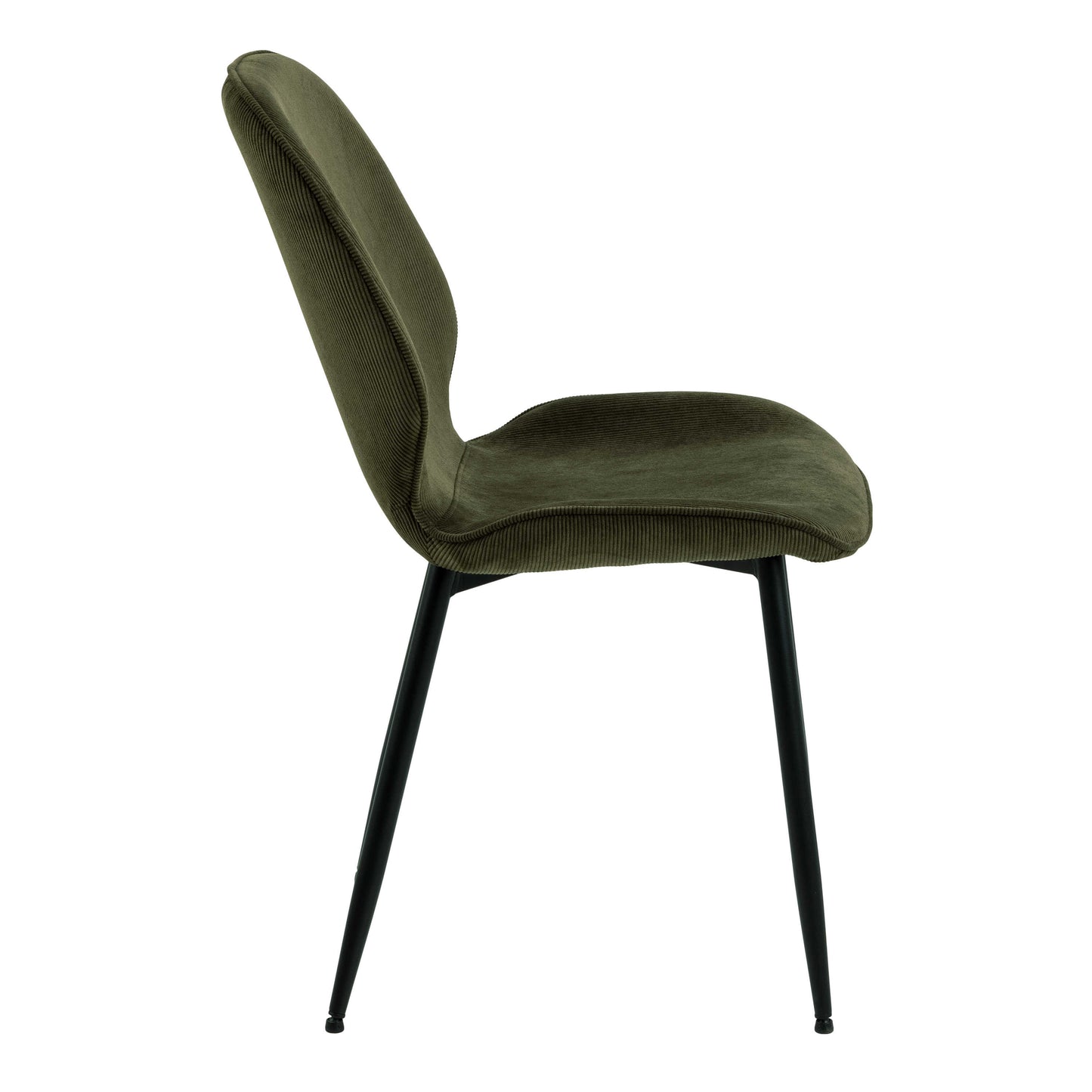 Debrecen Solid Oak and Olive Green Round Dining Table + 4 Dining Chairs