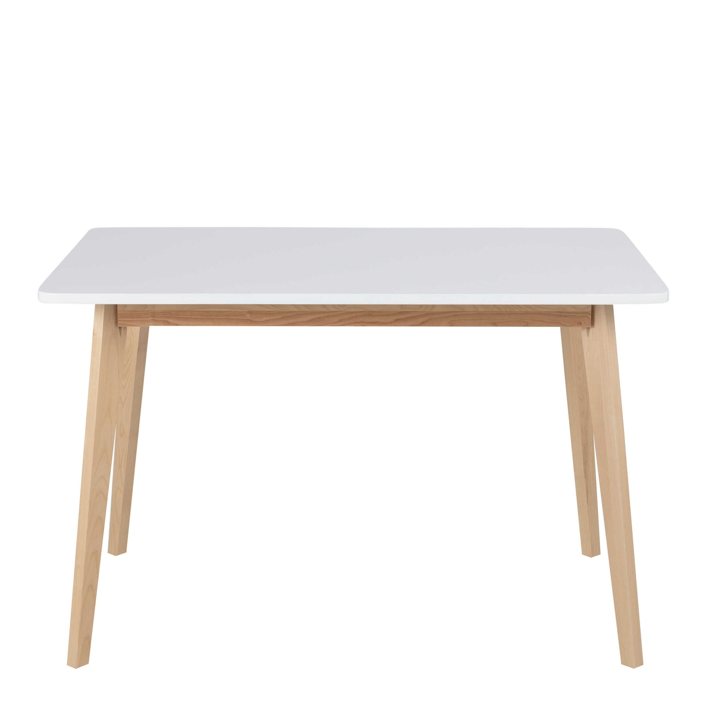 Lorien 4 Seater Dining Table  White and Natural Oak Effect