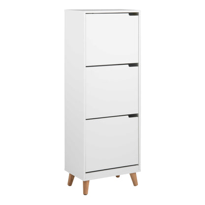 Tokyo White Shoe Cabinet 3 Doors