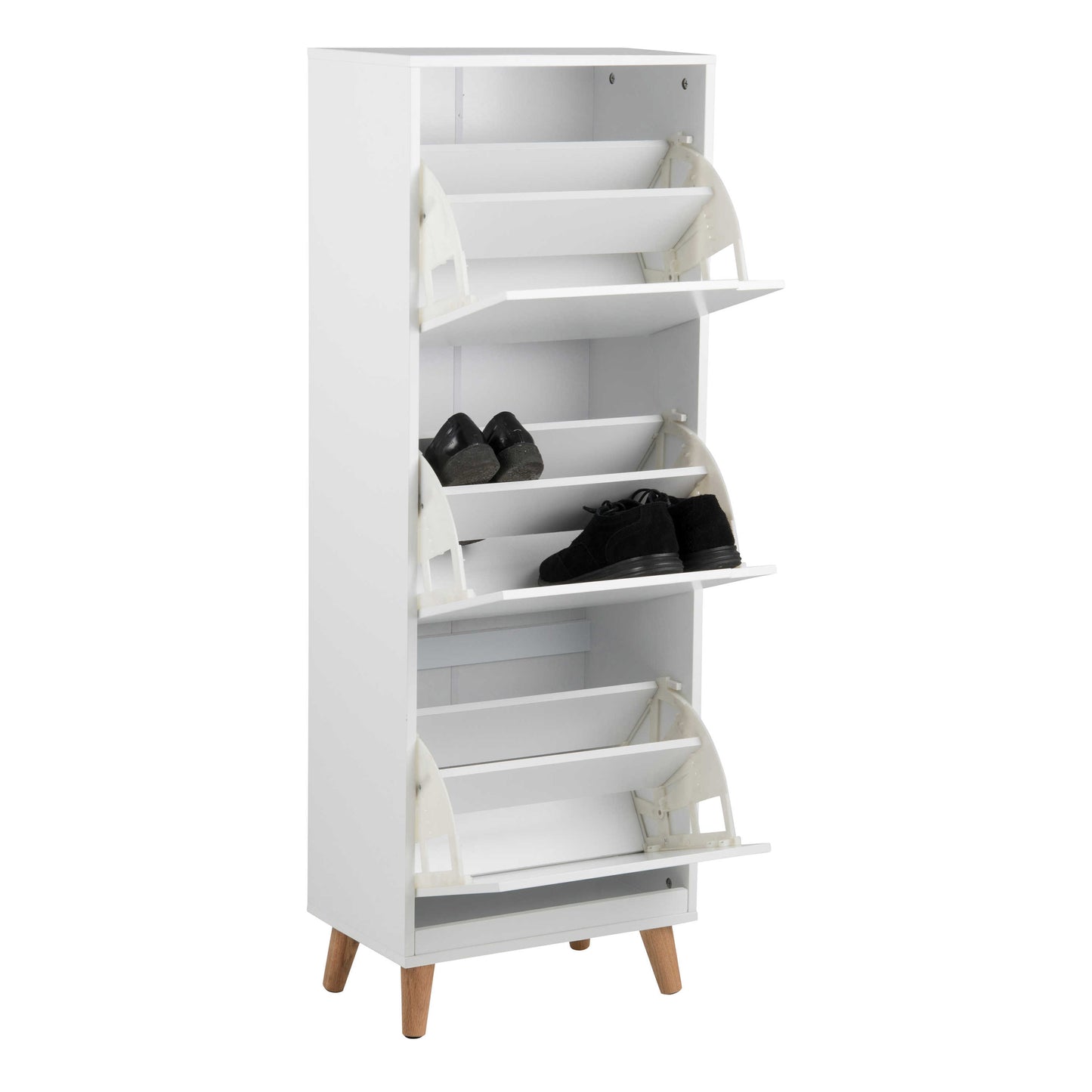 Tokyo White Shoe Cabinet 3 Doors