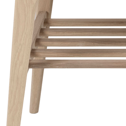 Milan Oak Veneer Coffee Table with Lower Shelf