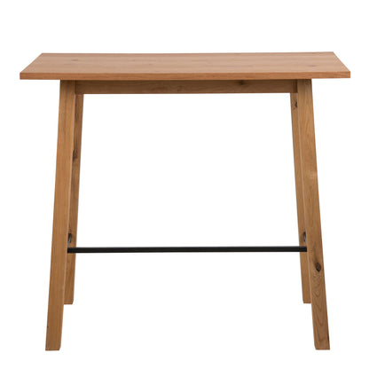 Muddlefern Tall Oiled Oak Veneer Wood Bar Table