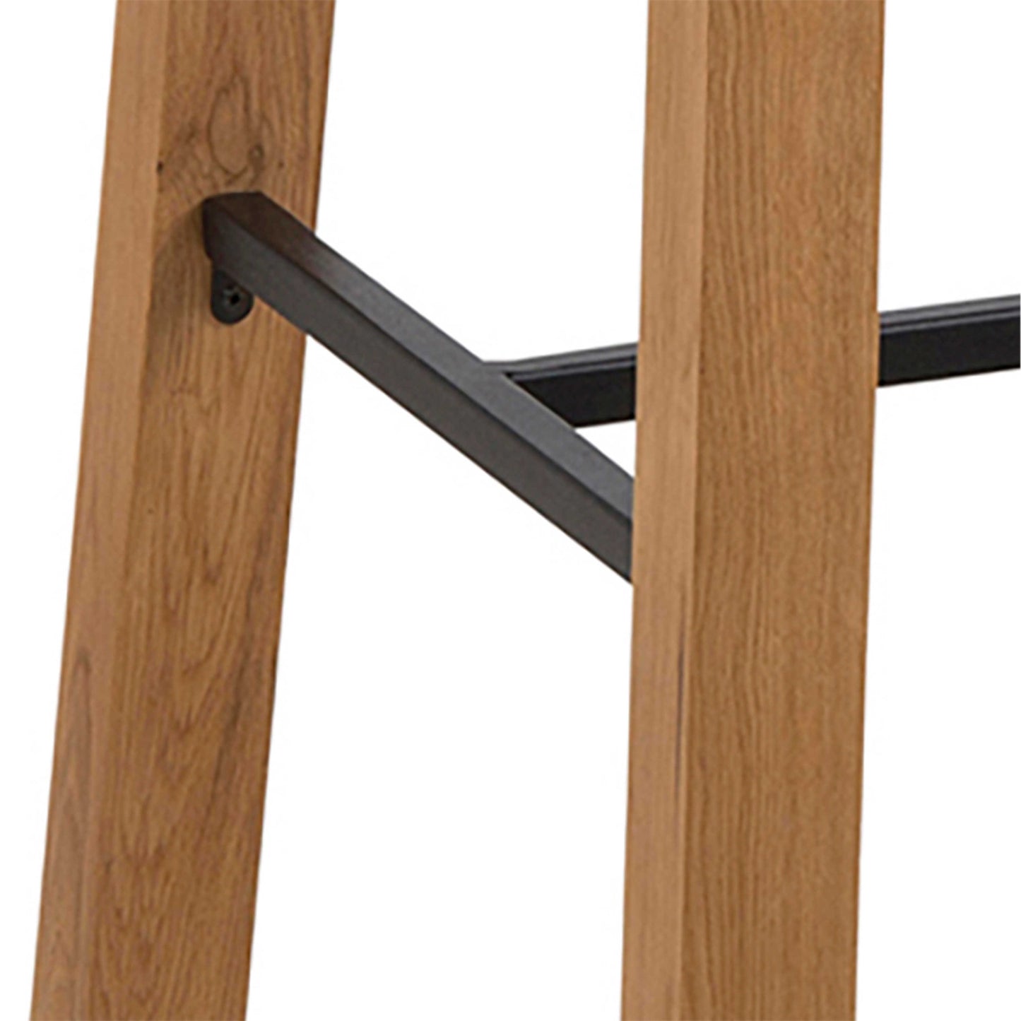 Muddlefern Tall Oiled Oak Veneer Wood Bar Table