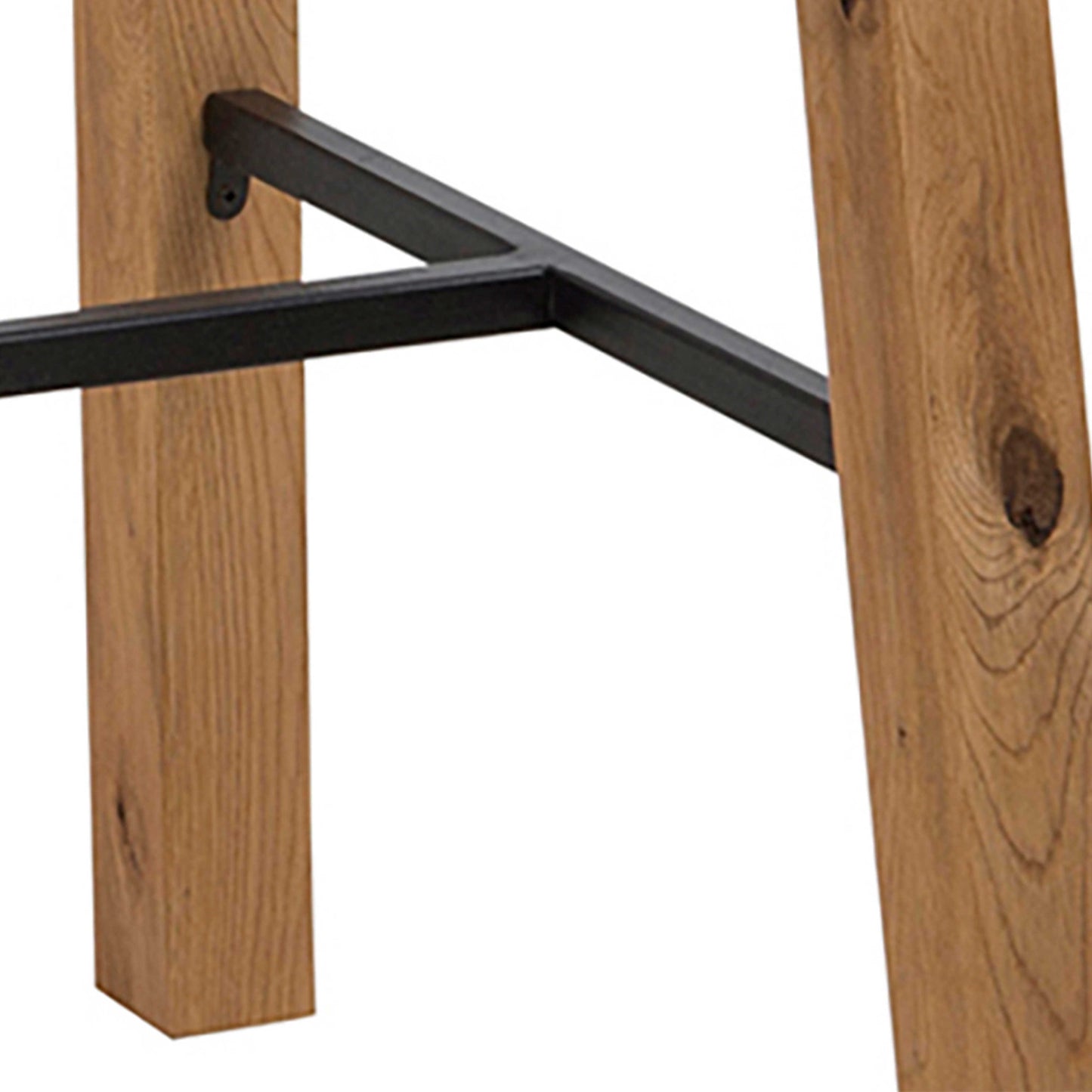 Muddlefern Tall Oiled Oak Veneer Wood Bar Table