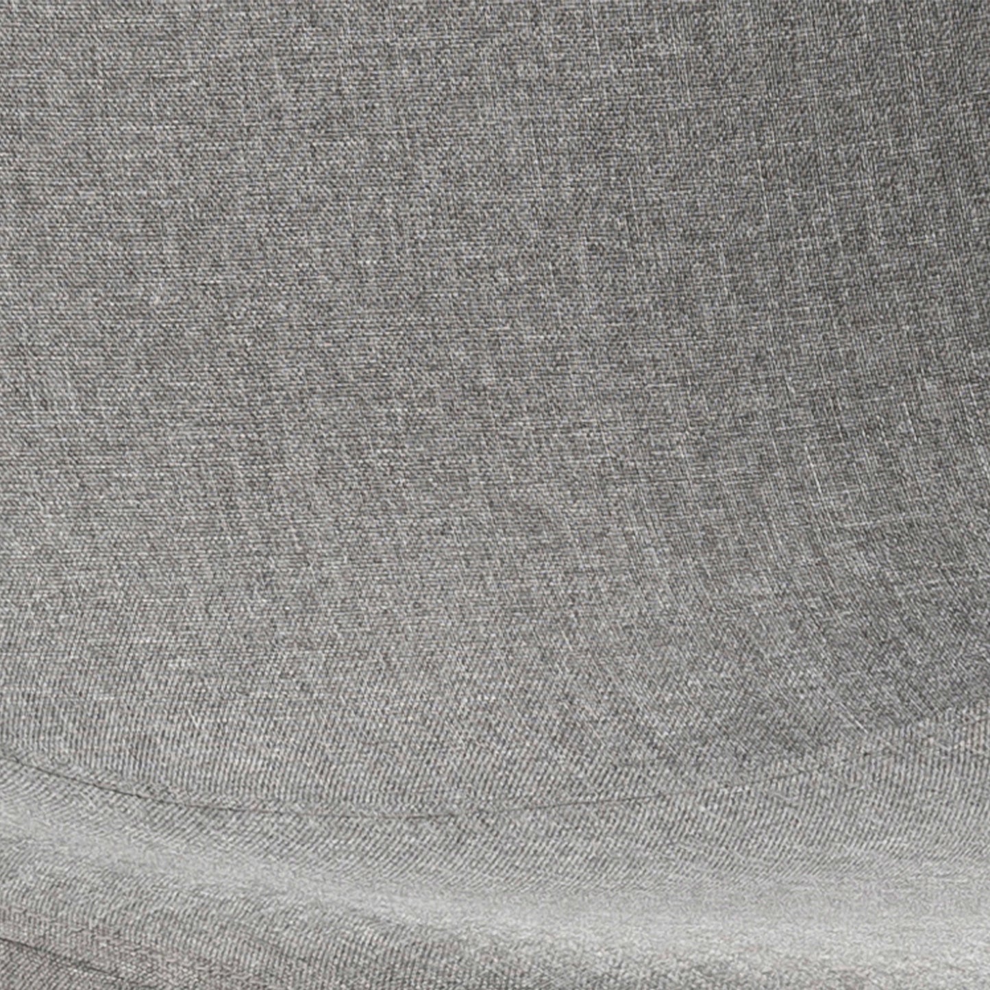 Set of 4 Venice Light Grey Fabric Dining Chairs with Black Steel Legs