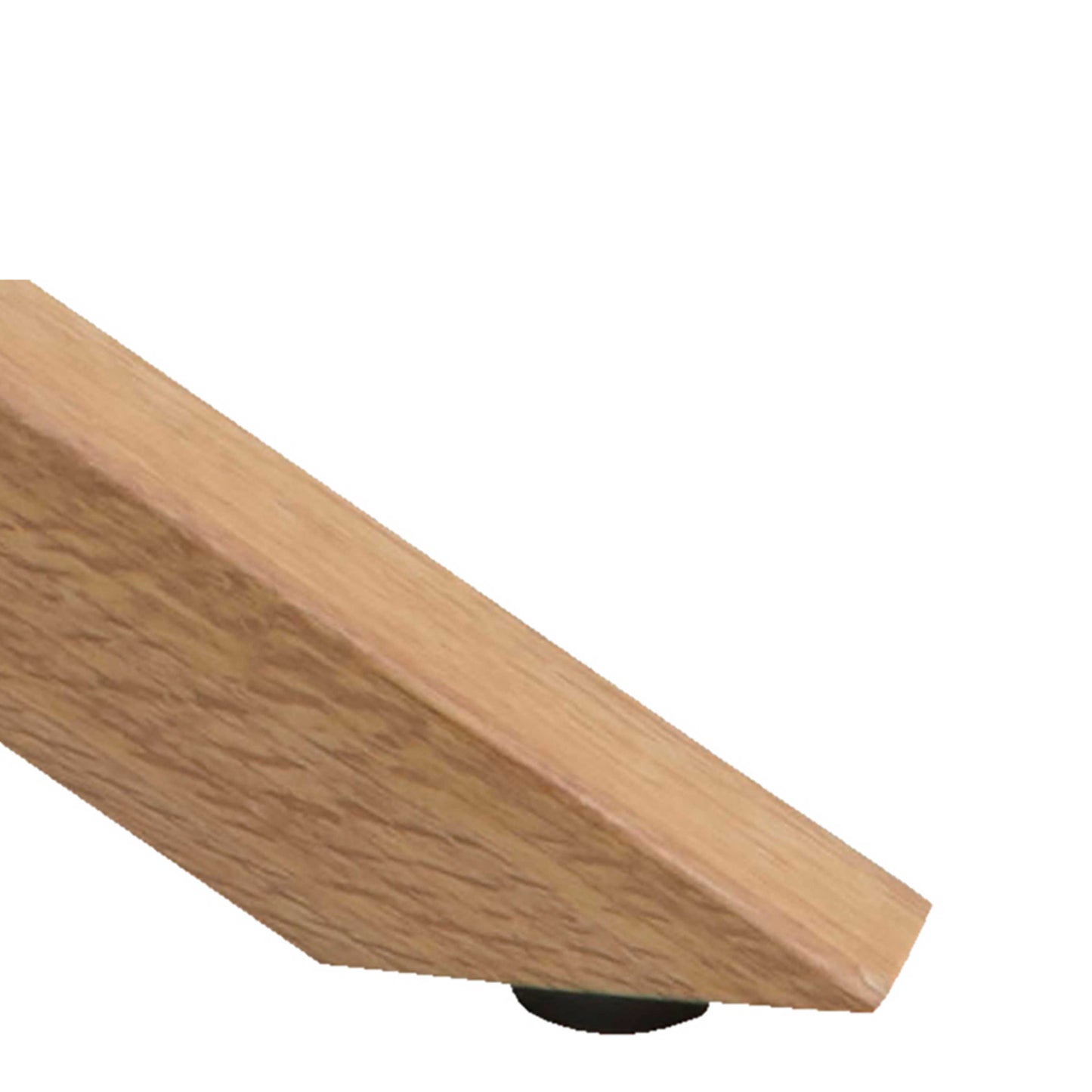 Perth Smoked Glass Round Coffee Table Natural Oak Effect Legs