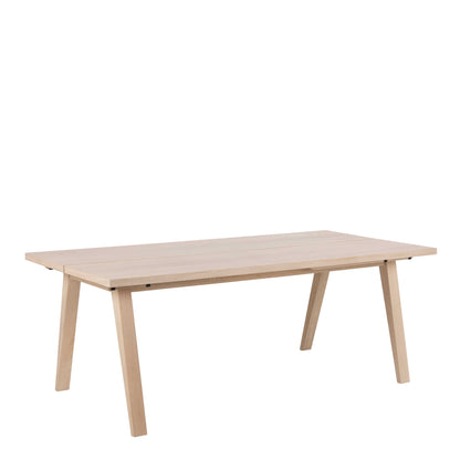 Jyvaskyla 200cm 6 Seater White Oak Wood Rectangle Dining Table
