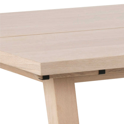 Jyvaskyla 200cm 6 Seater White Oak Wood Rectangle Dining Table