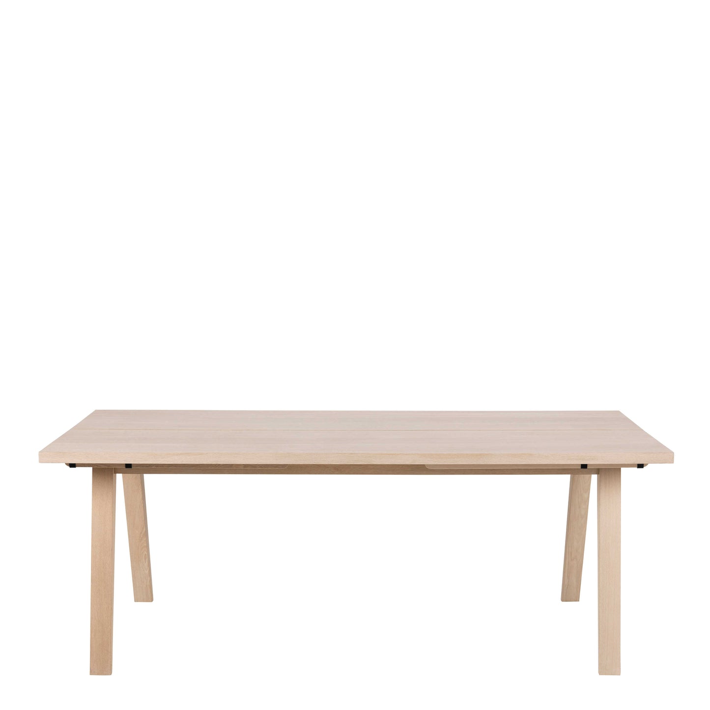 Jyvaskyla 286cm 8 Seater White Oak Wood Rectangle Extendable Dining Table