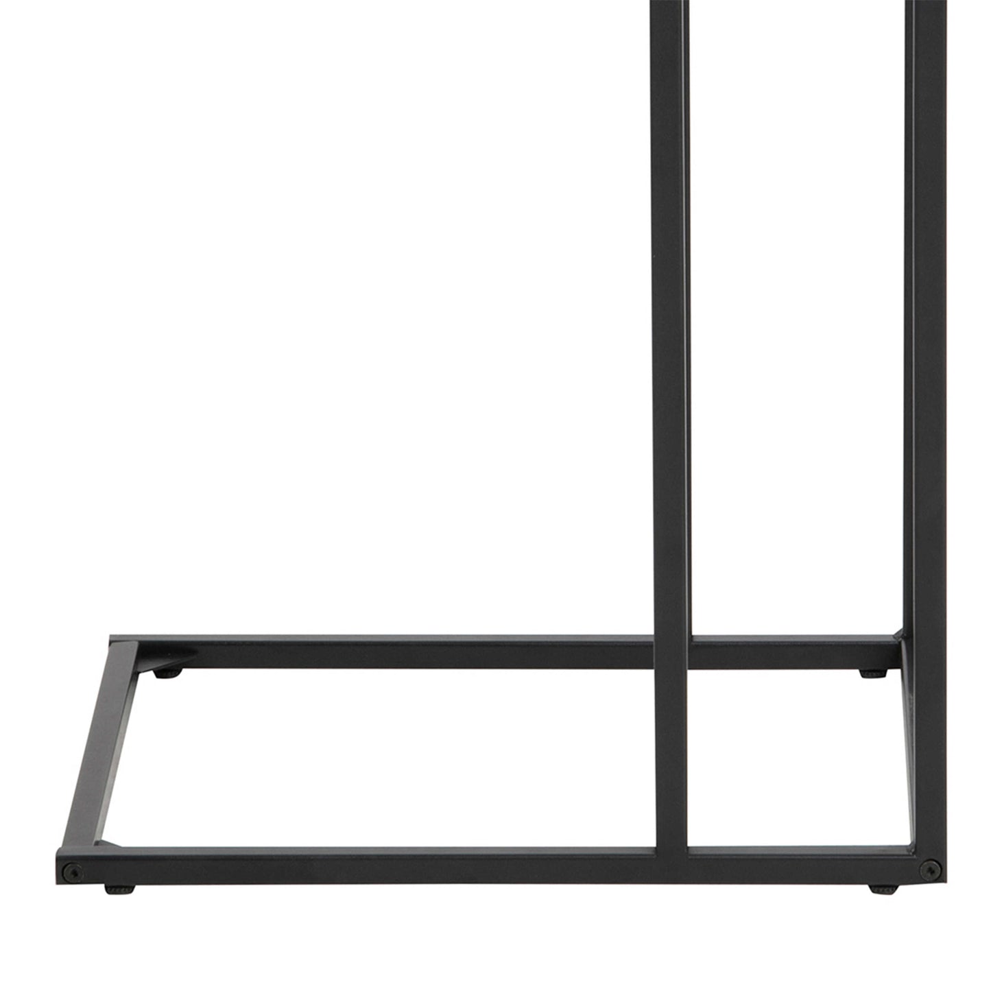 El Paso Black Metal and Wild Oak Veneer Sofa Side Table