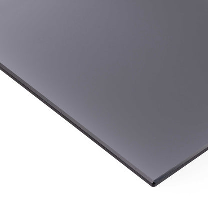 Tampere Round Black Coffee Table with Grey Glass Lift Top