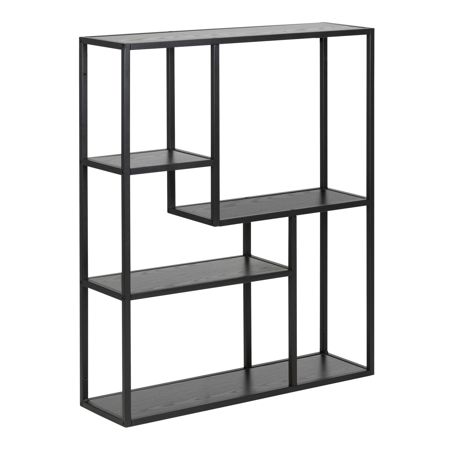 El Paso Black Metal Wall Shelf 3 Shelves