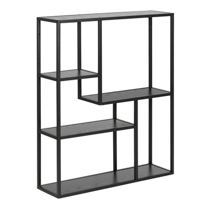 El Paso Black Metal Wall Shelf 3 Shelves