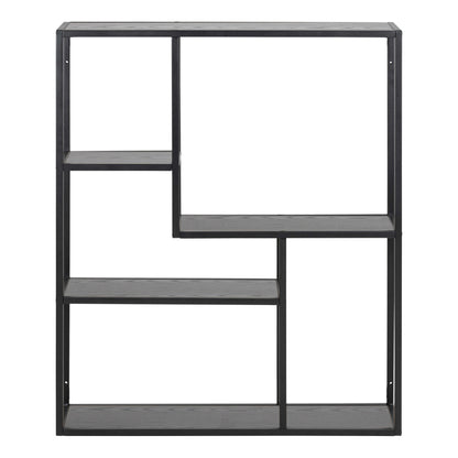 El Paso Black Metal Wall Shelf 3 Shelves