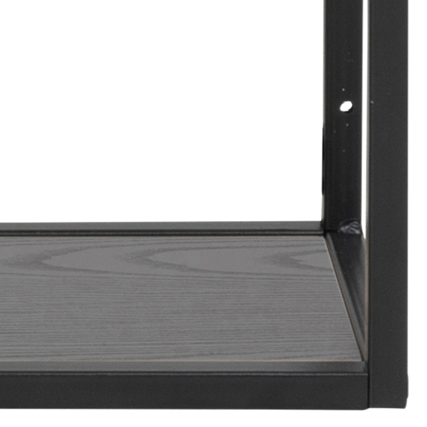 El Paso Black Metal Wall Shelf 3 Shelves